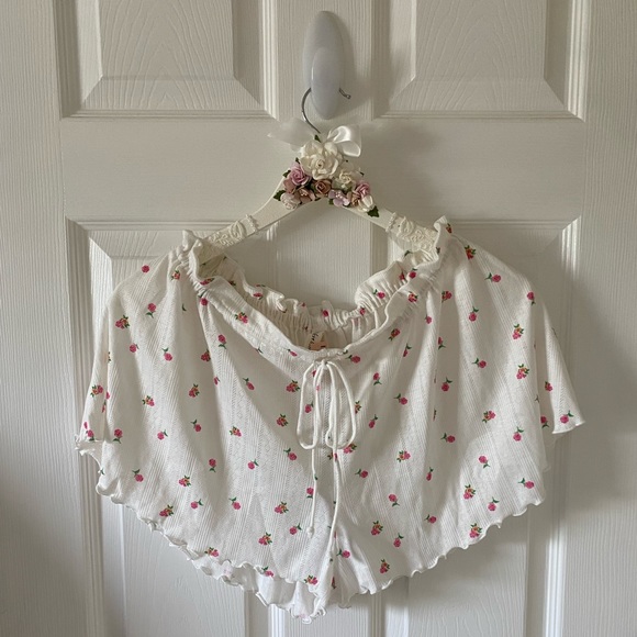 NWT Victoria’s Secret For Love & Lemons Blossom Pointelle Lounge Shorts, Medium - Picture 3 of 9